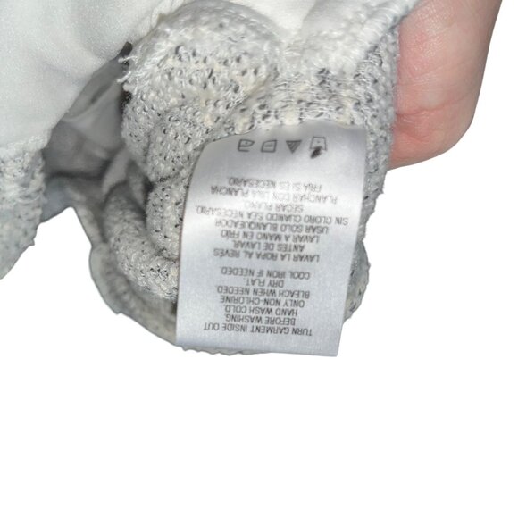 Metaphor Womens XS Tweed Knit Crop Jacket With Zipper Front & Black Trim Accents - Picture 10 of 11